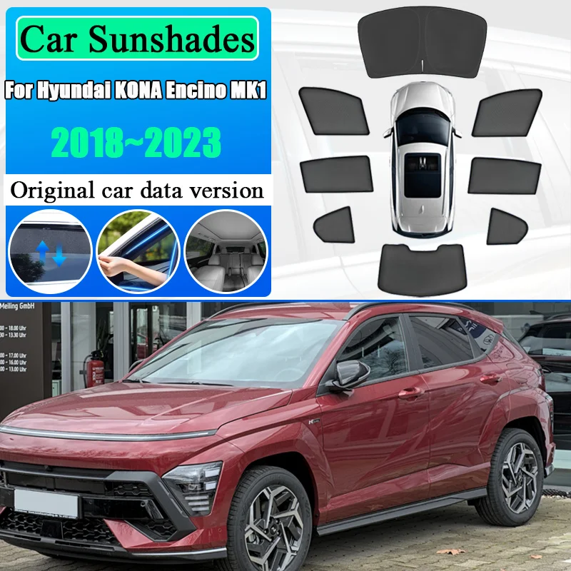 

Солнцезащитный козырек для Hyundai KONA Encino MK1 2018-2023, сетчатая солнцезащитная шторка на окно, дышащая, теплоизоляционная, с защитой от ультрафиолета, аксессуары для защиты от солнца