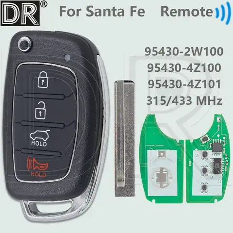 DR RKE-4F04 433MHz 95430-2W100 TQ8-RKE-3F04 315MHz 95430-4Z100 현대 산타페 산타페 2013-2016 용 HY20 플립 자동차 원격 키 DR RKE-4F04 433MHz 95430-2W100 TQ8-RKE-3F04 315MHz 95430-4Z100 현대 산타페 산타페 2013-2016 용 HY20 플립 자동차 원격 키