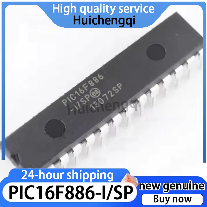 1PCS Original Genuine PIC16F886-I/SP Plug-in DIP-28 Microcontroller