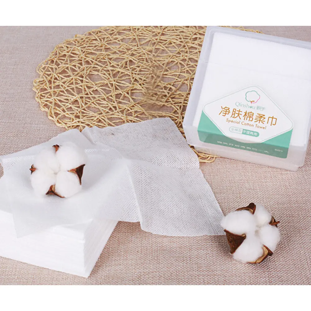Picture 5: 1Pack Thick Disposable Non-Woven Facial Towel Makeup Remover Dry Wet Cleansing Cloth Soft Cotton Skin-Friendly Fast Dry Odorless