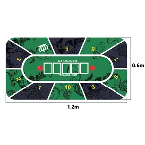 Waterproof Poker Table, Table, Baize Tablecloth, Texas Hold'em, Roulette, Casino Cloth, Tapis Poker, 21 Points 6 Main Sales Poker Table Fabric - №4