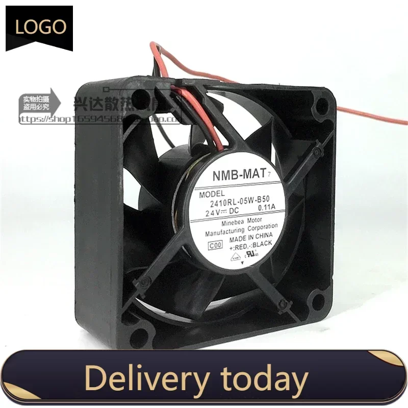 

180000Hours life Original NMB 2410RL-05W-B50 6025 60MM 60*60*25MM Server case Cooling fan 24V 0.11A with 2pin