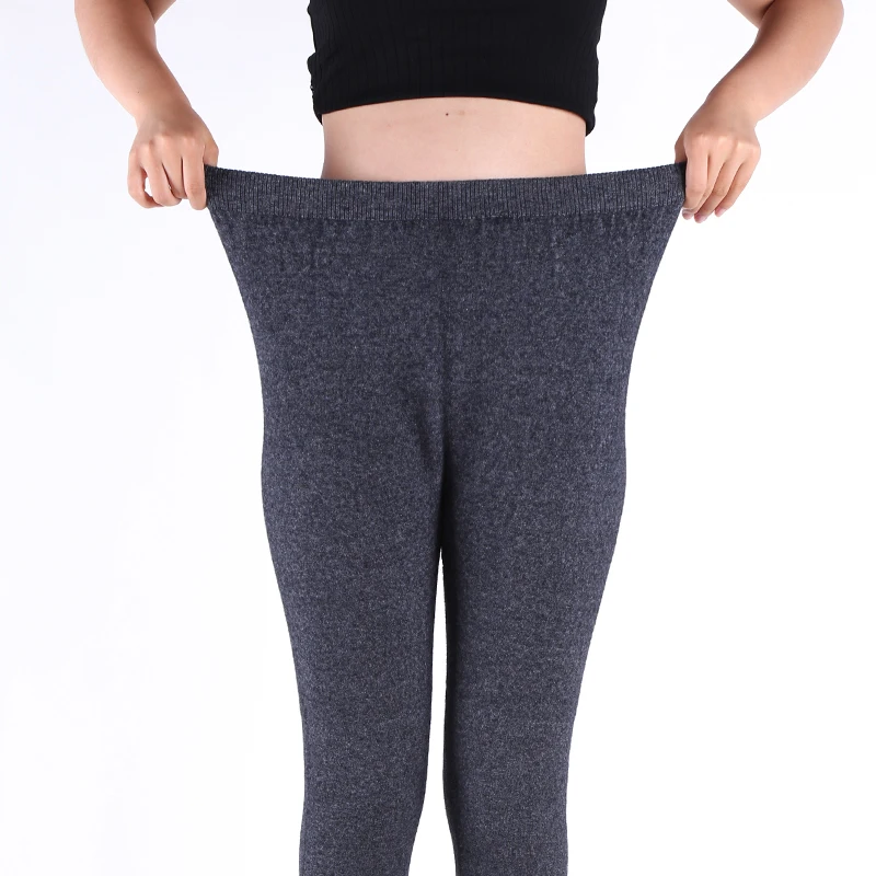 Winter New Women\'s Oversize Wool Pants Cashmere Pants Oversize Warm Pants Sweater Pants