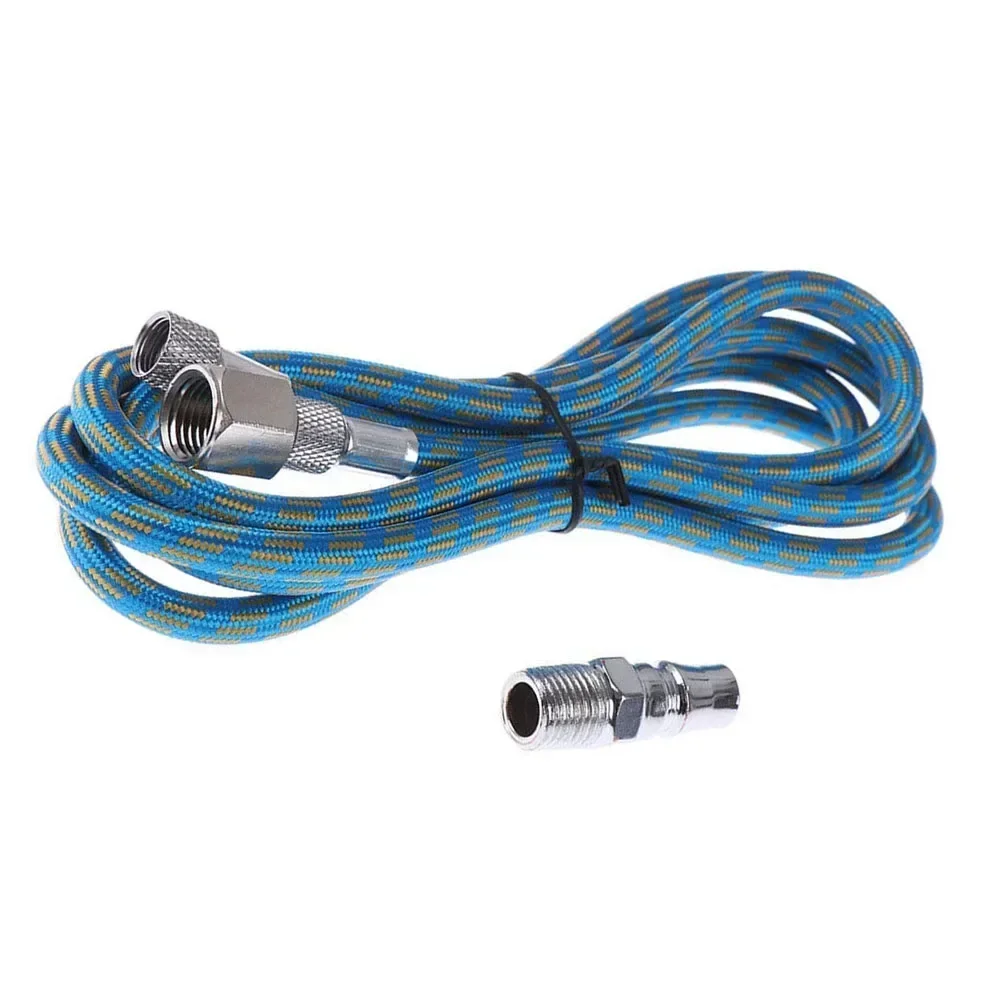 Nylon Braided Airbrush Hose 5 9ft Standard 1/8 Size Fittings Connect to Numerous Air Compressors Leak Proof Enhances Efficiency