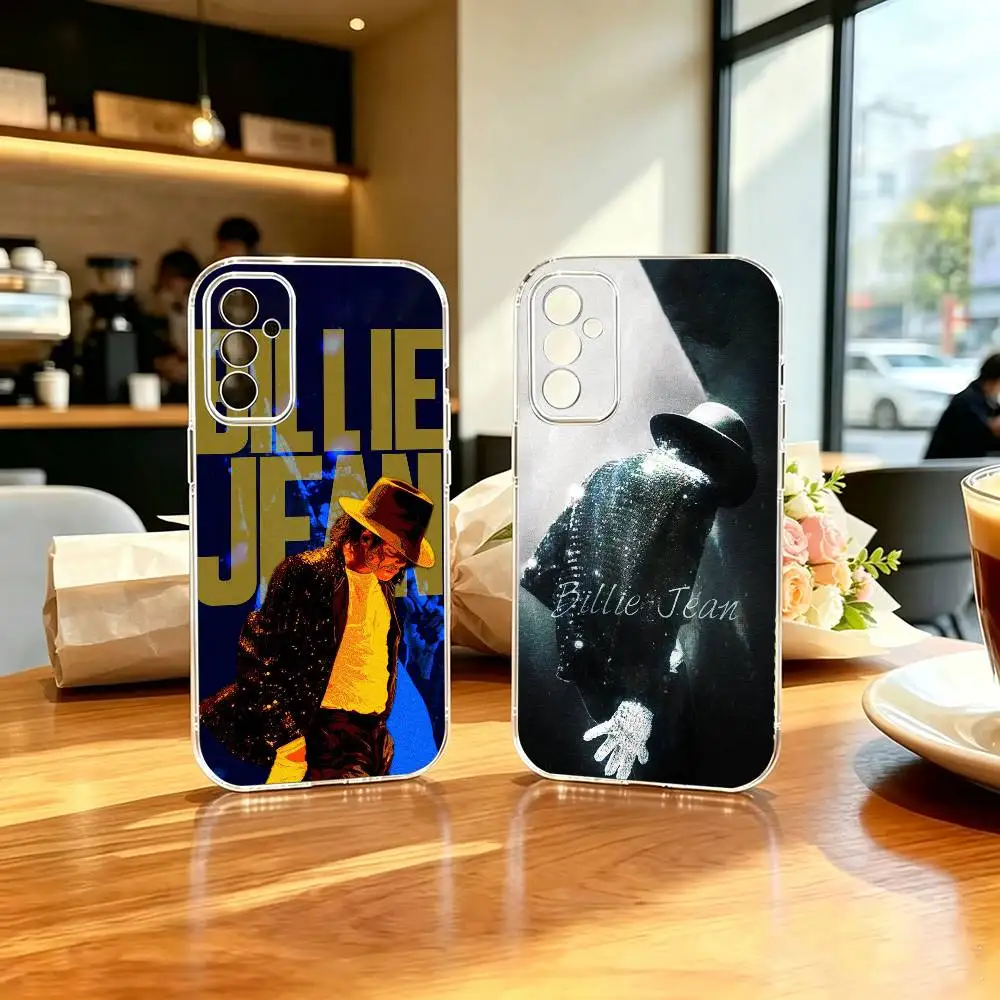 Singer Pop King M-Michael J-Jackson  Clear Transparent soft Phone Case For Samsung A71, A70, A52, A51, A40, A30, A20