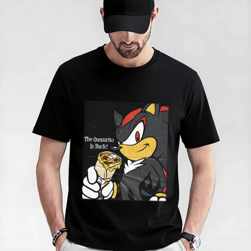 

Shadow the Hedgehog Gift t shirt for Anime lover 0115 Cartoon Sonic Graphic Tee Y2K clothes All size Tops S-6XL