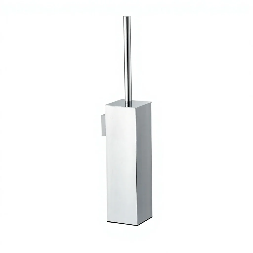 White, black, gold, red bronze, modern 304 stainless steel toilet brush holder set, wall-mounted floor-to-ceiling bathroom