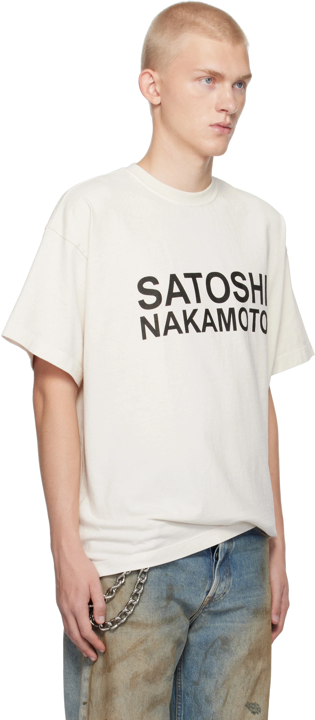 Vintage Satoshi Nakamoto Text Print T-shirt Men Oversized Loose Short Sleeve Tee Unisex Hip Hop Streetwear Casual Cotton T Shirt