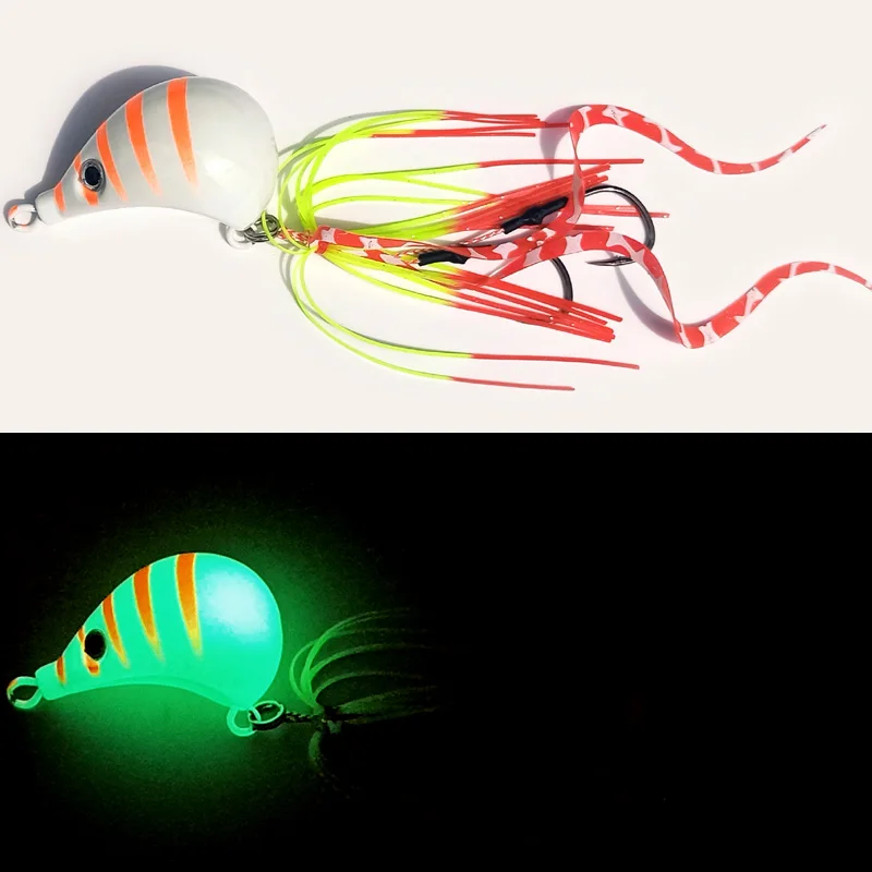 1pc 40g 60g 80g 100g 120g 150g Inchiku gabarits leurres lumineux gabarits en métal leurre yeux 3D plomb gabarit tête bateau appâts de pêche