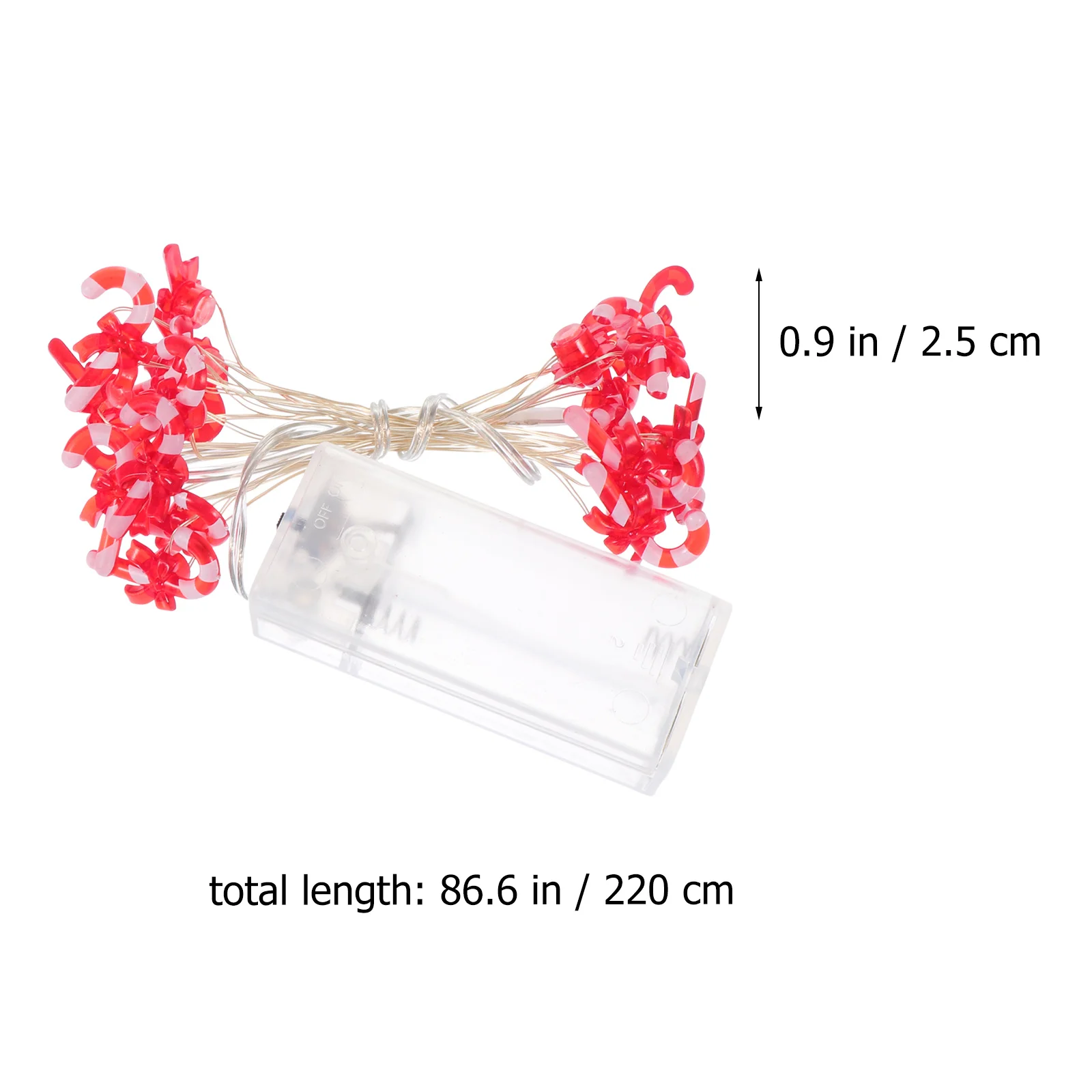 1 قطعة عيد الميلاد مصباح ليد سلسلة قصب الحلوى تصميم الإبداعية مصباح معلق الدافئة ديكور مهرجان حفلة مصباح لتهيئة الجو #5