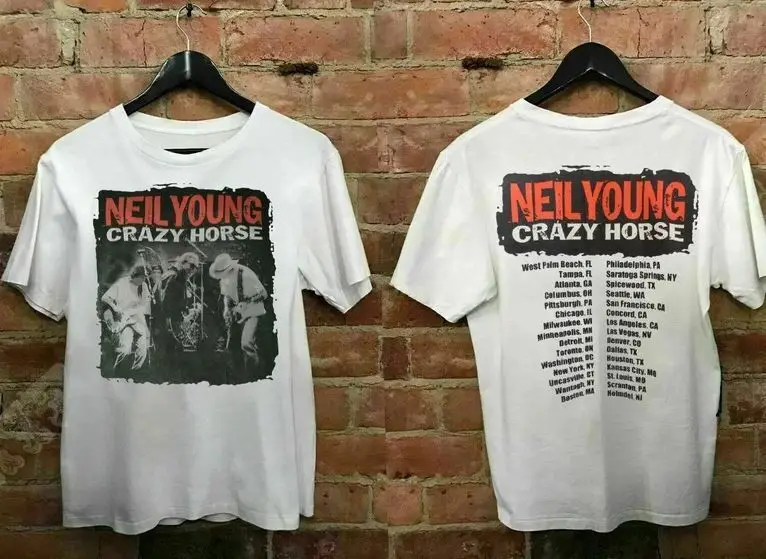 Vintage 2001 Neil Young Crazy Horse Concert Tour T-Shirt