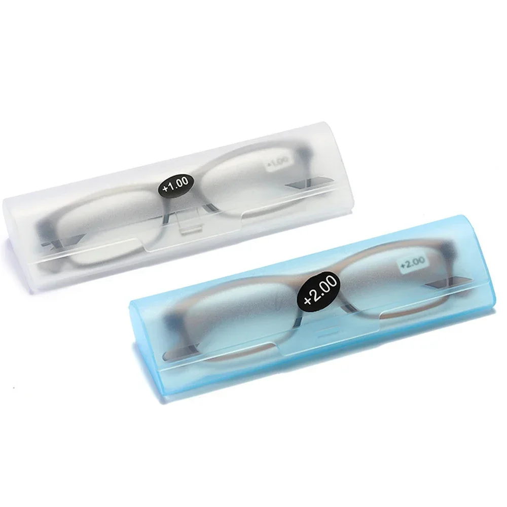 New Style Semi Transparent Myopia Presbyopic Glasses Box Frosted Plastic Glasses Cases Eyeglasses Organizer Reading Glasses Bag