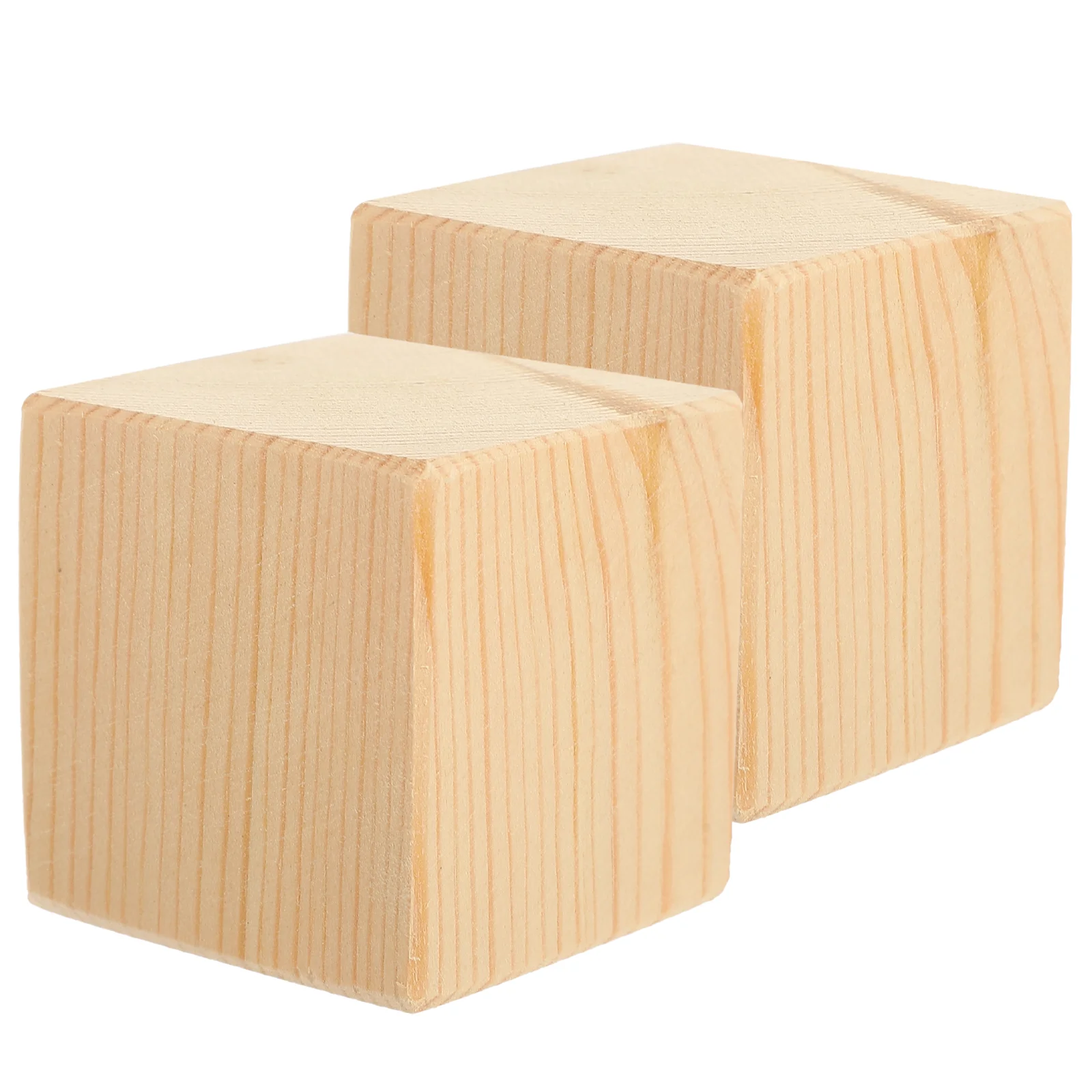 2pcs Household Furniture Risers Wooden Bed Pad Furniture Risers Wood Block Chair Table Lifter Bed Risers