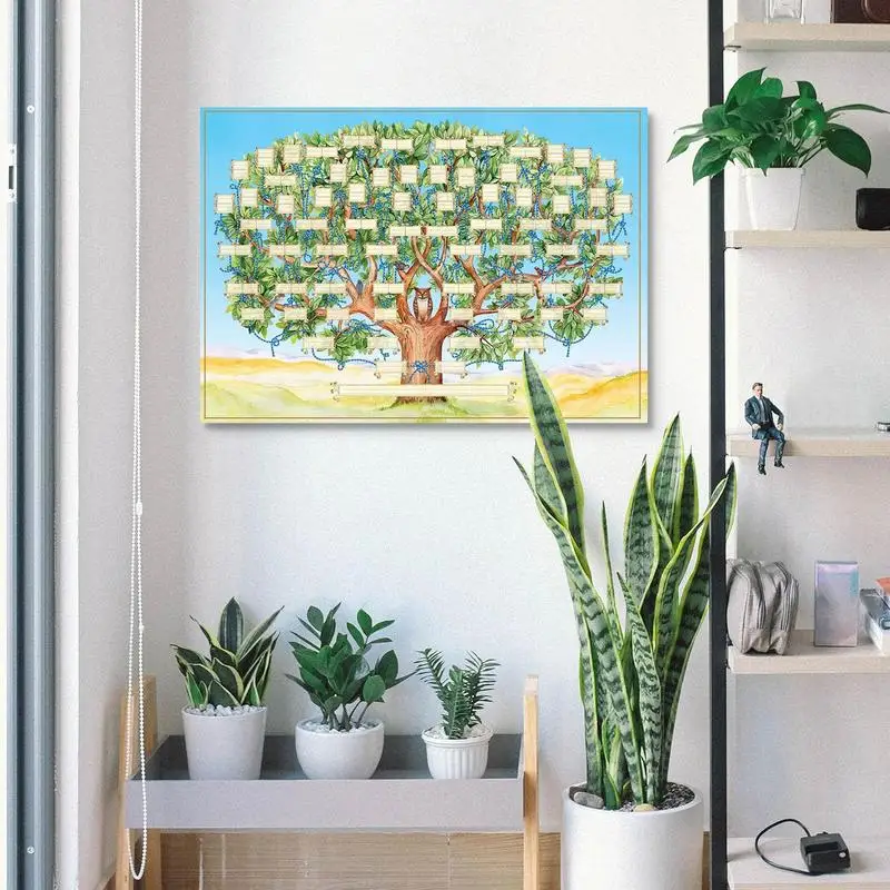 ملء مخطط شجرة العائلة قابل للملء ، مخطط الأجداد ، مخطط شجرة العائلة ، حشوات الهدايا للأطفال لمعرفة أسرهم #5