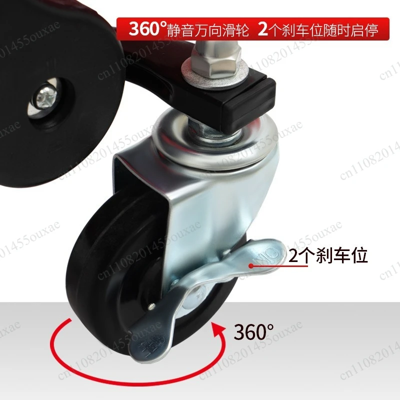 Rolling Car Detailing Stool, Multifunctional Mobile Wheel Work Chair for Auto Polishing & Washing