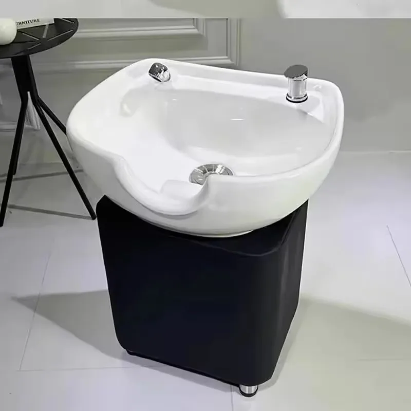 Comfortable Portable Hair Head Spa Trendy Modern Personalized Unique Shampoo Bed Fashion Ergonomic Cadeira Barbearia Furniture - Image 3