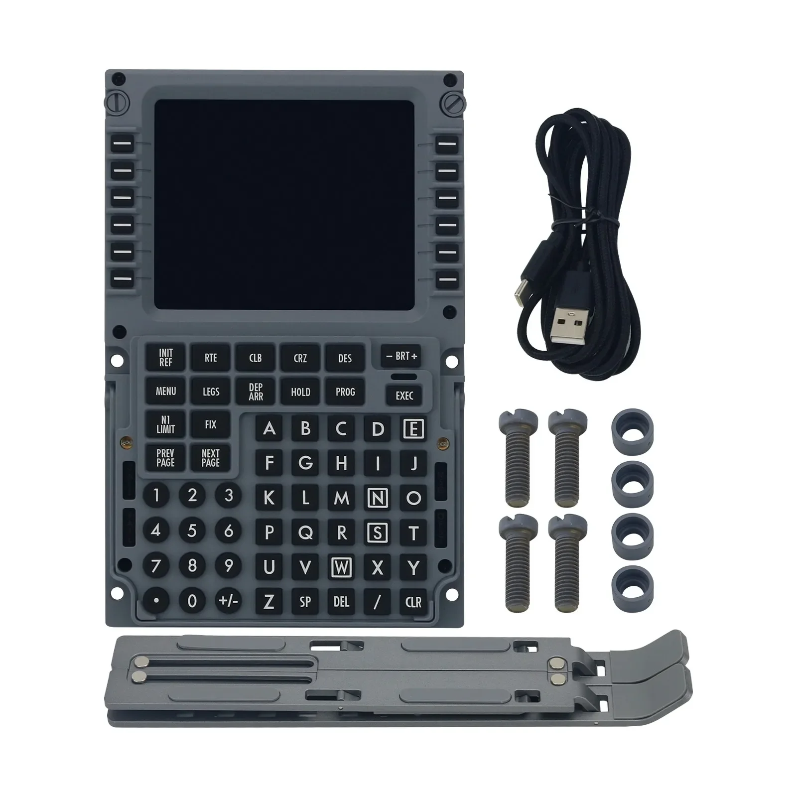 

2026 WINGFLEX Boeing B737 CDU (блок управления дисплеем) Панель симуляции полета для P3D Zibo X-Plane 11/12