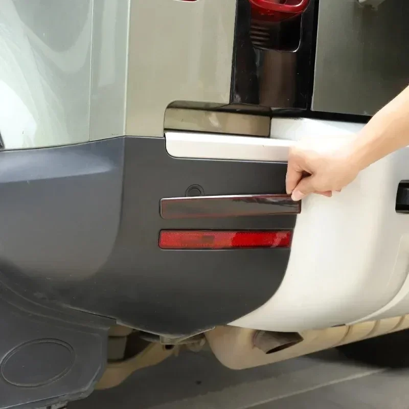 For Land Rover Defender 90 110 2020-25 Car Tail Light Cover Brake Light Wide Indicator Cover Rear Lamp Hoods Guards Trim sticker