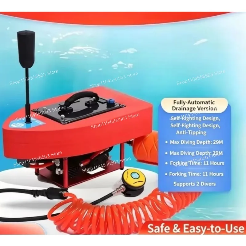 Portable Underwater Diving Breathing Apparatus Full Set, Mini Scuba System With Long Time Air Supply for Shallow Sea Diving