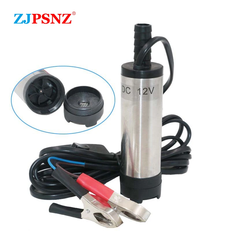 

DC12V 24V Electric Pump Submersible Oil Diesel Fuel Portable Transfer Pump Auto Camp Fish Submersible Oil Kerosene Pump 30L/min