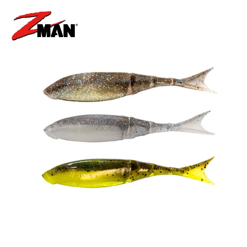 

American ZMAN Floating Ned Fishing Group RAZOR SHADZ Chatterbait Multi-section Soft Fish False Bait