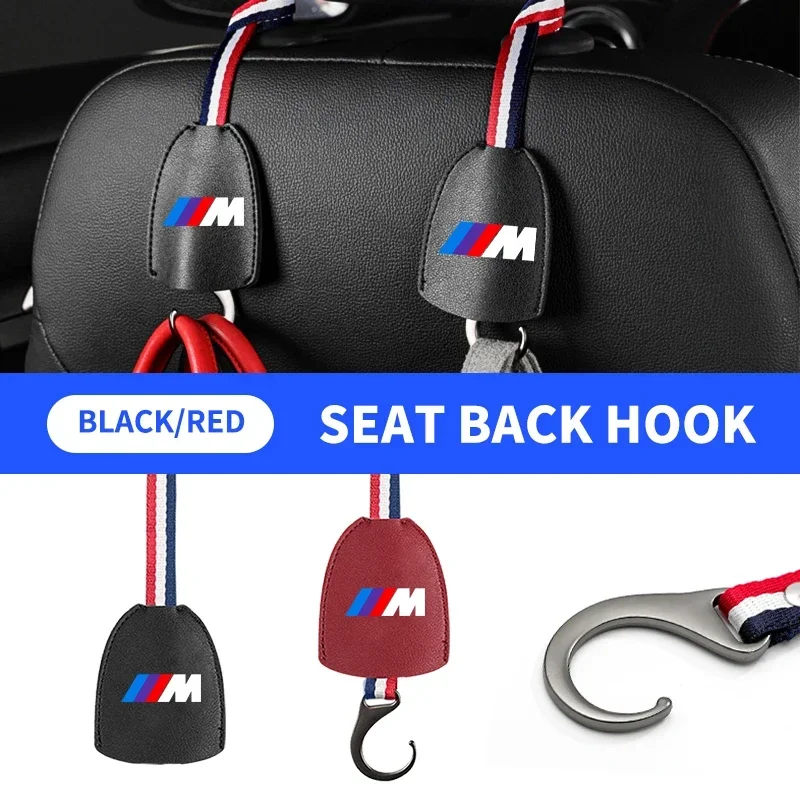 

High Quality Leather Multifunction Car Seat Hook Hidden Hook For BMW M M3 M5 M6 X3 E46 E90 F30 G20 E36 E34 X6 G20 Accessory