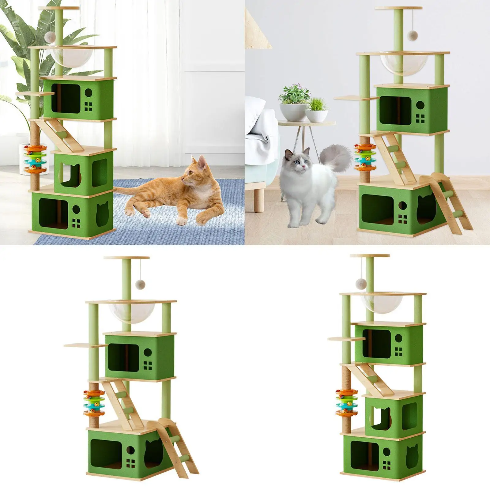 Cat Climbing Tree Cat Bed Furniture Protector Cute for Indoor,Scratch Post,Cat Climbing Tower,for Cat Kittens Kitty Rest Play