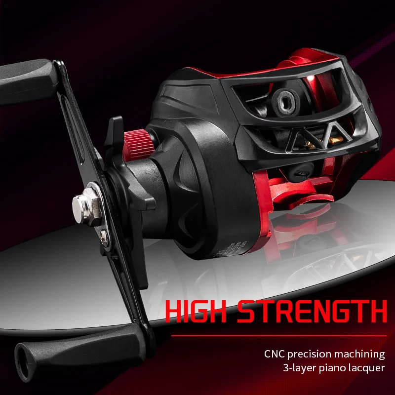 

Rooblinos BR 6.3:1 7+1BB Baitcaster Fishing Reel Bait Caster Baitcasting Reel Fishing Tackle
