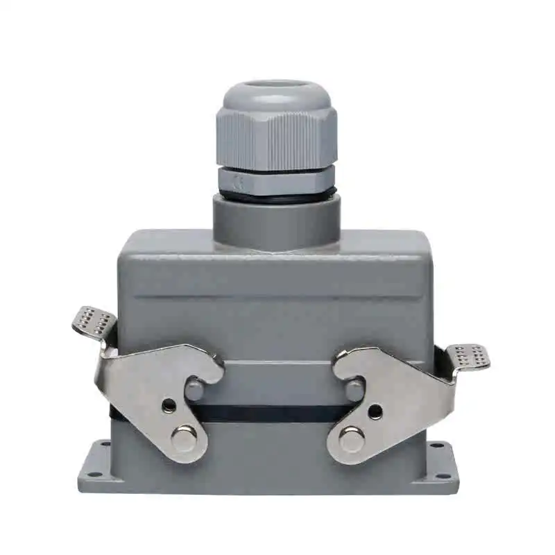 Heavy-duty connector 6-core side-out top-out H16B-HSB-006-1-2 rectangular aviation plug socket current 35A
