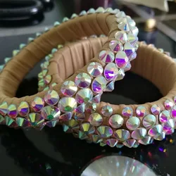 customized Diamond Belly Dance Performance Bracelet Versatile Bracelet Shining Handmade Latin Dance Performance Bracelet