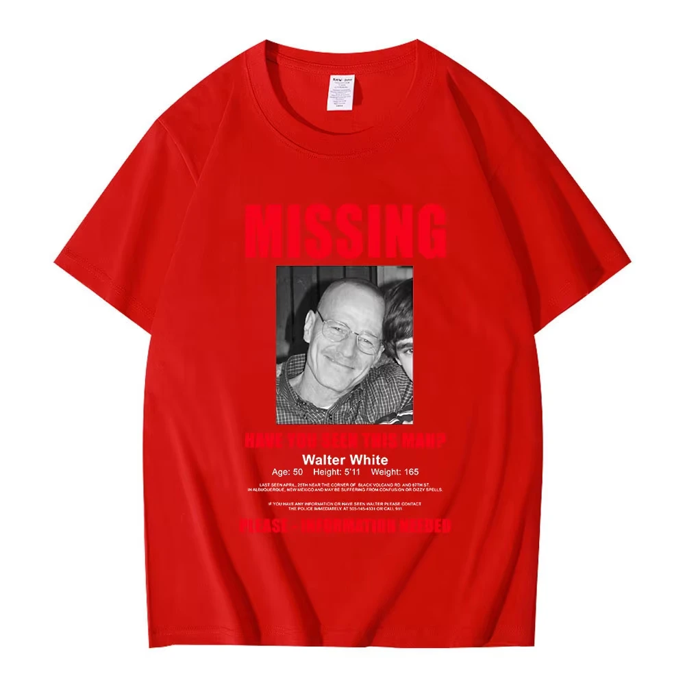 أفضل دعوة شاول نمط مطبوعة الرجال والنساء القطن قصير الأكمام تي شيرت التلفزيون هايزنبرغ كسر سيئة المفقودة شعار تي شيرت