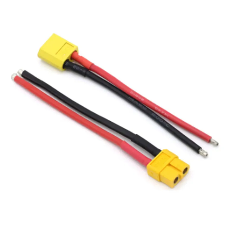 10 Stks/partij Xt60 Stekker Connector Mannelijke/Vrouwelijke Connector Plug Met 16/14awg Siliconen Draad 100Mm Voor Rc Batterij Kabel