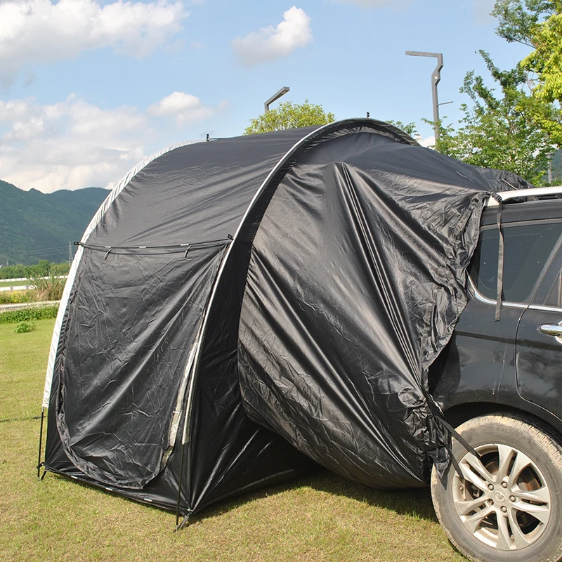 

3-4 Person SUV Car Tents with Large Awning and Huge Mesh Doors Family Camping Tent Car Rear Tent Hatchback Tents