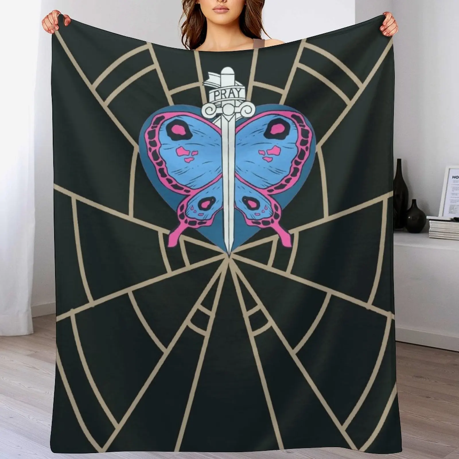 Jolyne Shirt Throw Blanket Designers valentine gift ideas christmas gifts christmas decoration Blankets