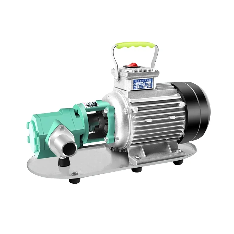For 220V/380V  Protable Gear Oil Pump with Motor Cast Iron Fuel Transfer Pump Gear Pumps Self-priming Electric Oil Pump view 4