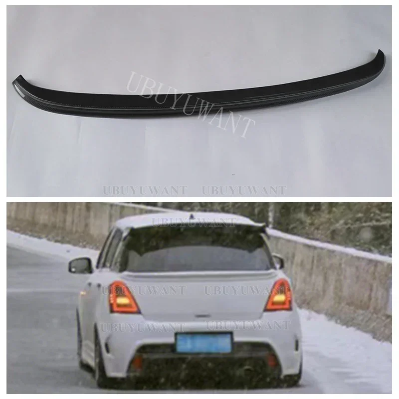 For Suzuki Swift 2005 2006 2007 2008 2009 2010 2011 2012 Mid Spoiler Rear Wing Racing Car Styling Tail Lip Wing Body Kit