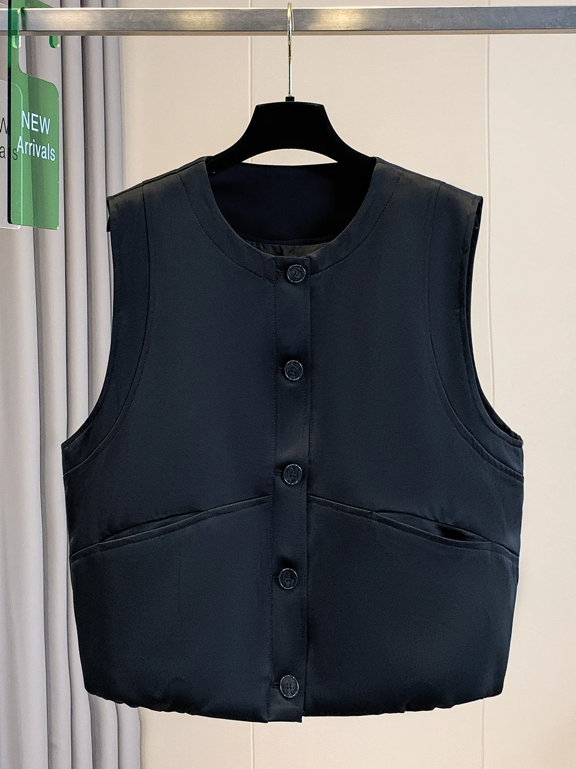 Top E de Decote Redondo para Mulheres, Estilo Primavera-Outono, Ajuste Solto, Barra Elástica, Jaqueta Versátil e Faion