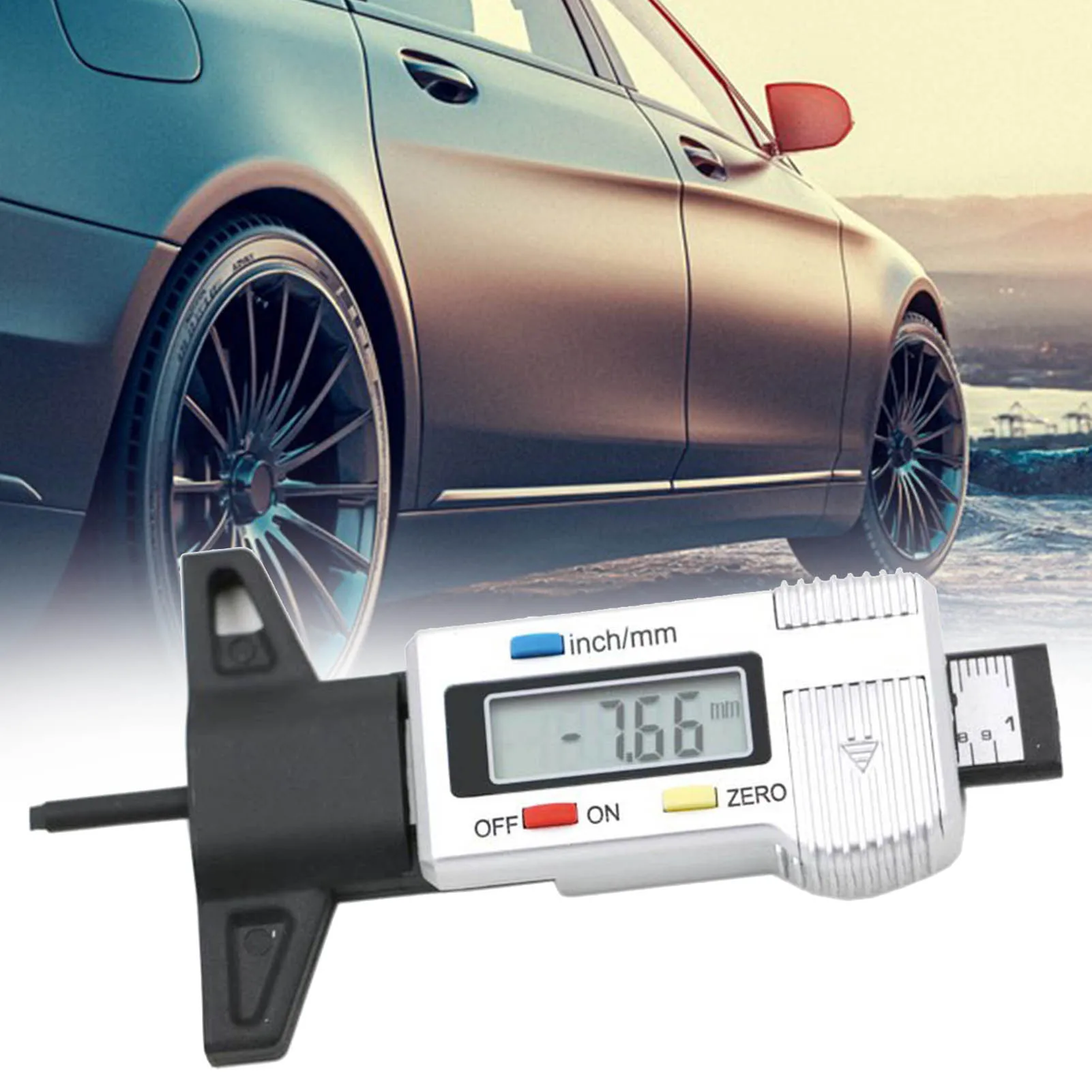 Wireless Tire Pressure Monitoring System with Digital Display Design for Car RV SUV Accessory