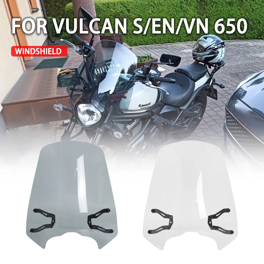 Windshield For Kawasaki Vulcan S 650 EN650 VN 2015-2024 Motorcycle Accessories Windscreen Windshield Shield Bracket