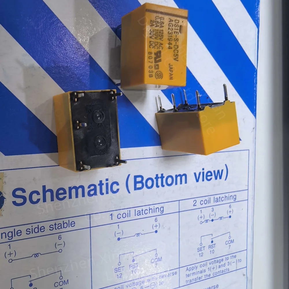 1pcs/5pcs/10pcs-DS1E-S-DC48V DS1E-S-DC5V 1-ON 1-OFF 5-pin DS1E relay module