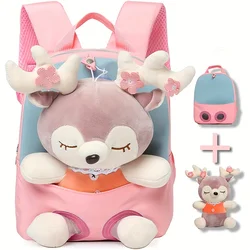 Cute Mini Backpack para Toddler Girls, Brinquedos de pelúcia para crianças, 2, 3, 4, 5, 6 anos