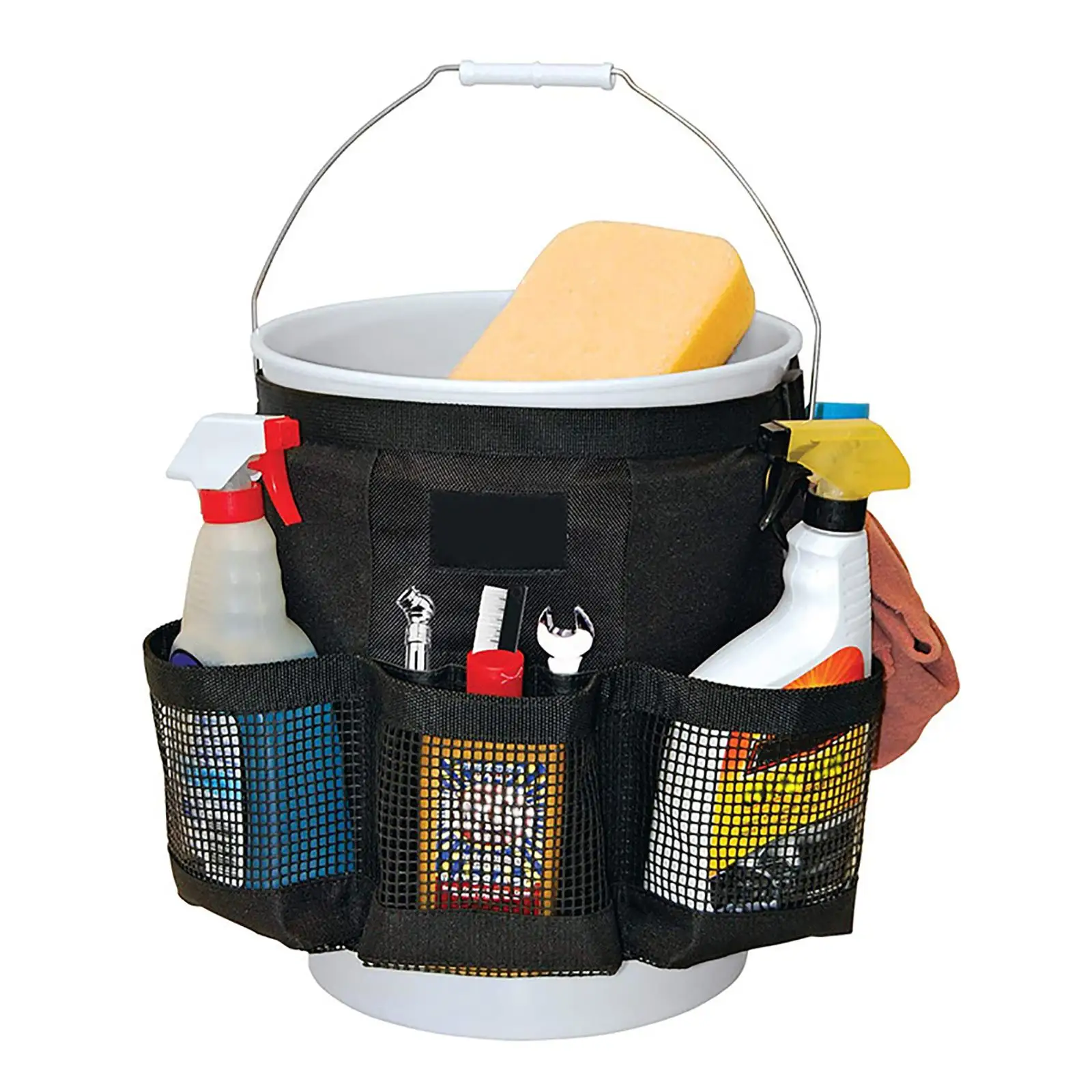 Outdoor Car Wash Bucket Tool Organizer Garden Tool Bag Fishing Bucket Storage for Barbecue Cooking Hiking Home 5 Gallon Bucket