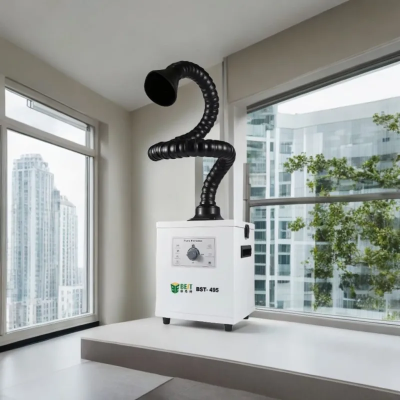 

BST- 495 Soldering Fume Extractor Smoke Absorber Welding Evacuator Air Purifier 3 Stage Filter for Co2 Laser Engraving