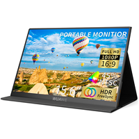 WUAWE 15.6 inch Portable Monitor for Laptop,16:9 1080P 60HZ Gaming IPS Display LCD FHD External Second Computer Screen for Phone