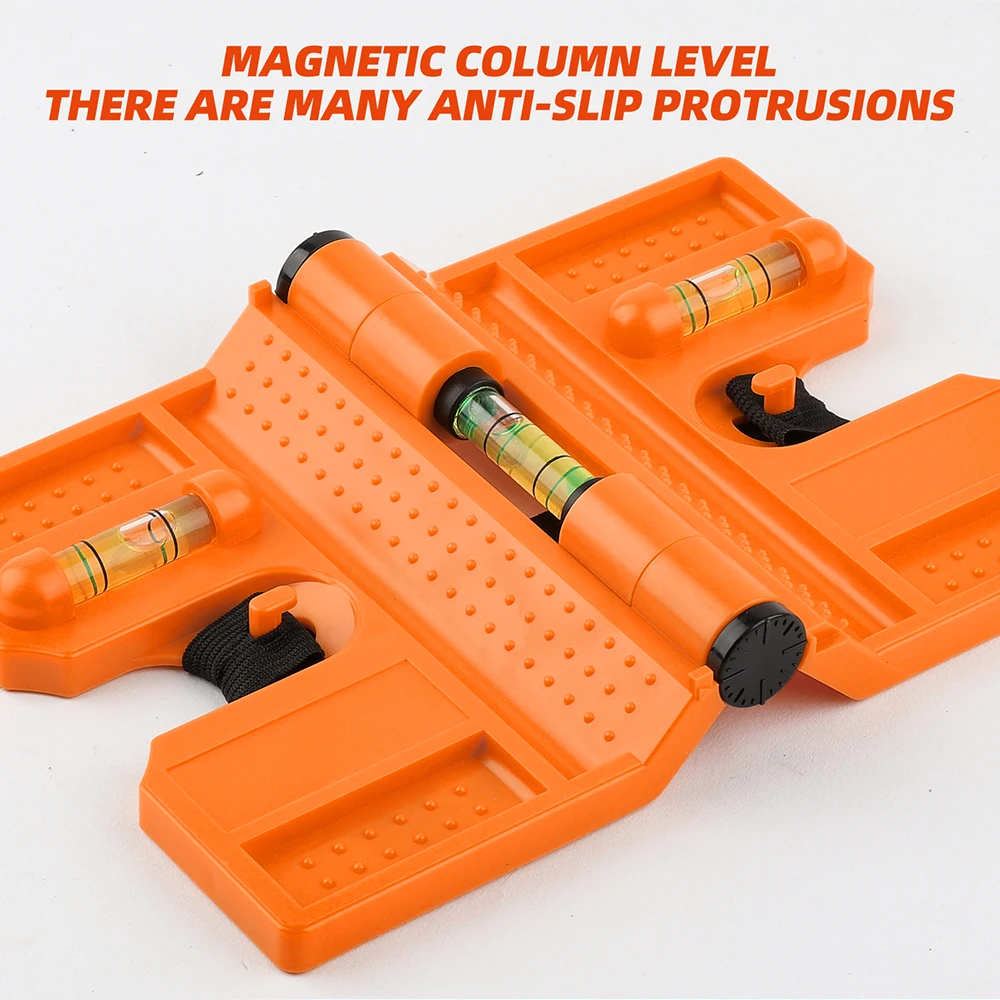 Rongpro Faltbare Winkel Gauge Level Meter Magnetische Neigungsmesser 270 Grad Einstellbare Rohr Rohr Leveller Rohr Winkel Meter