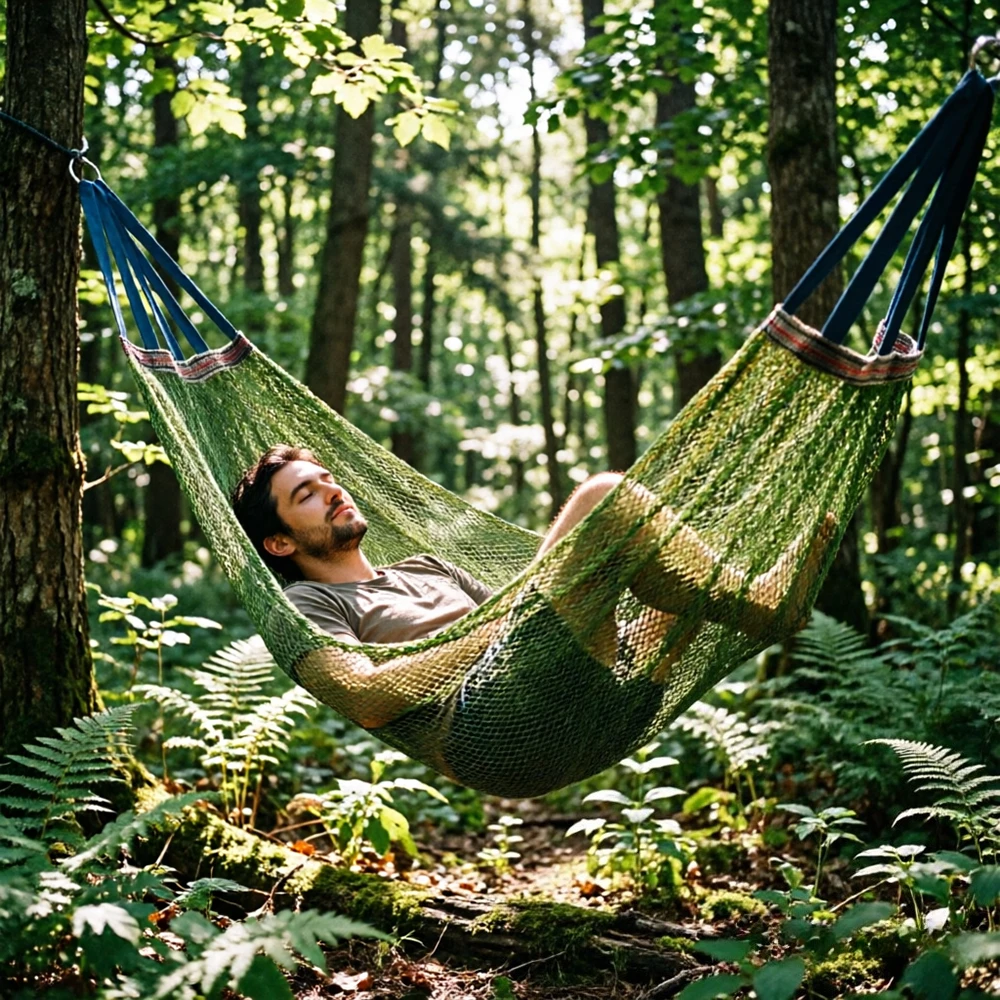 Portable Single Wide Outdoor I - مراجعة Kids Outdoor Hammock Swing وسعره