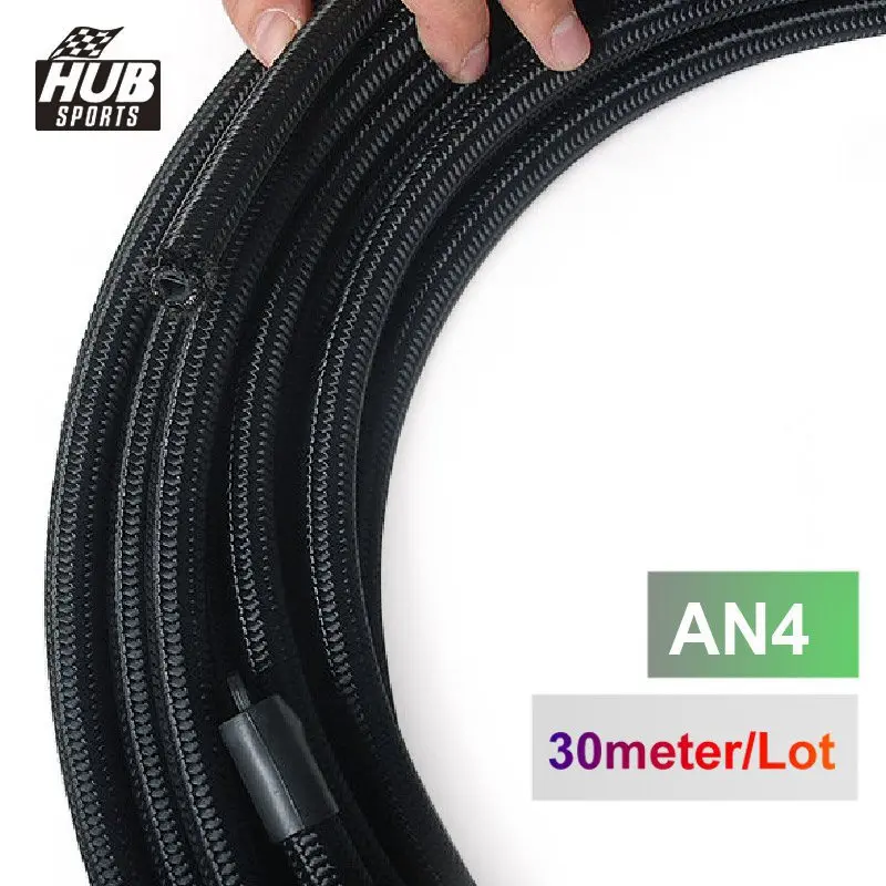 2013 very high quality - AN4 Cotton Over Braided Fuel/Oil Hose Pipe Tubing Light Weight, 30 Meters Roll HU-HYG4