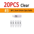 20PCS Clear size 3