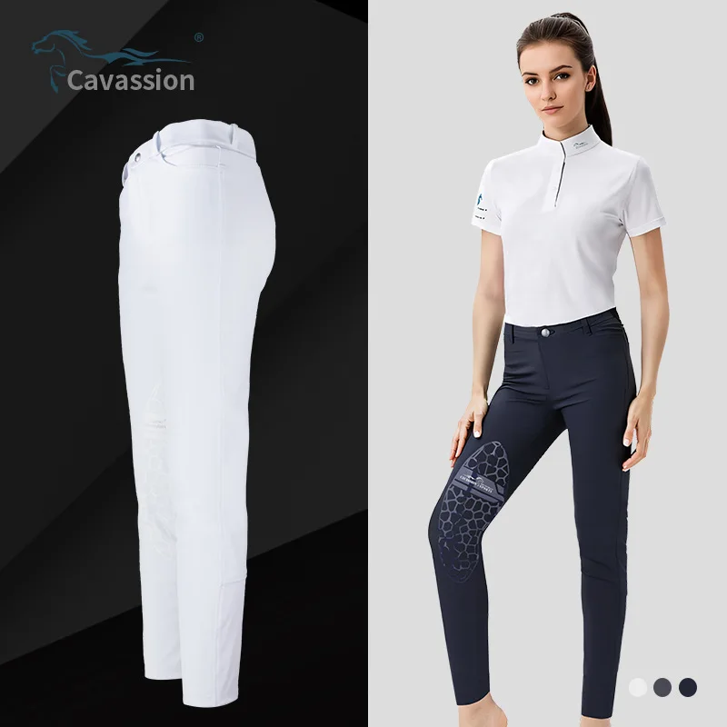 Cavassion Semi-silicone Breeches Equestrian Knight Clothing For Men And Women All Year Round