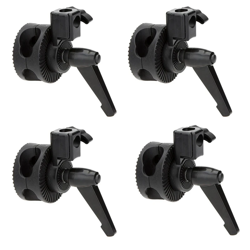 4X Single Grip Swivel Head Bracket Clamp For Photo Studio Boom Arm Reflector Holder Stand